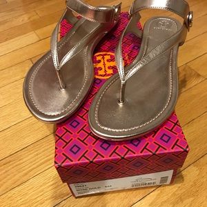 Tory Burch Minnie Travel Sandal/Rose Gold/Size 9